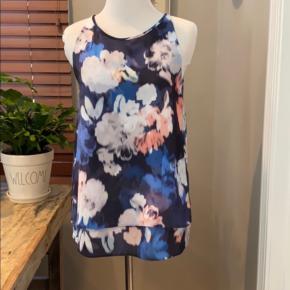 Saint Tropez West, Like New Floral Top, Sz XS
